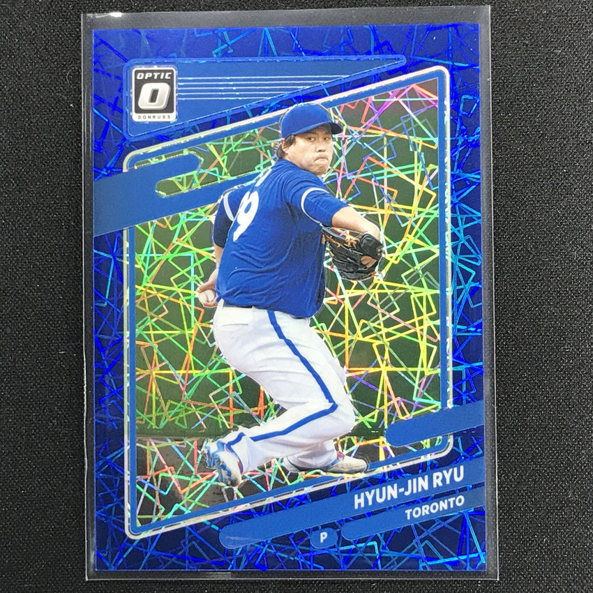 2021 Donruss Optic Hyun-jin Ryu Blue Velocity 31/99