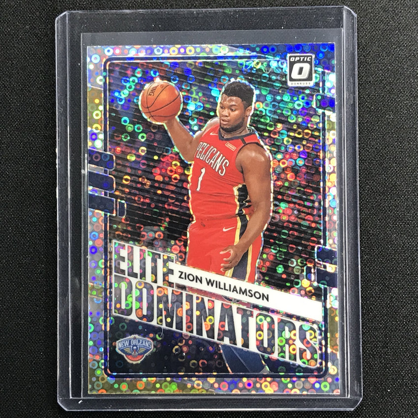 2020-21 Donruss Optic ZION WILLIAMSON Elite Dominators Fast Break Holo Silver #22