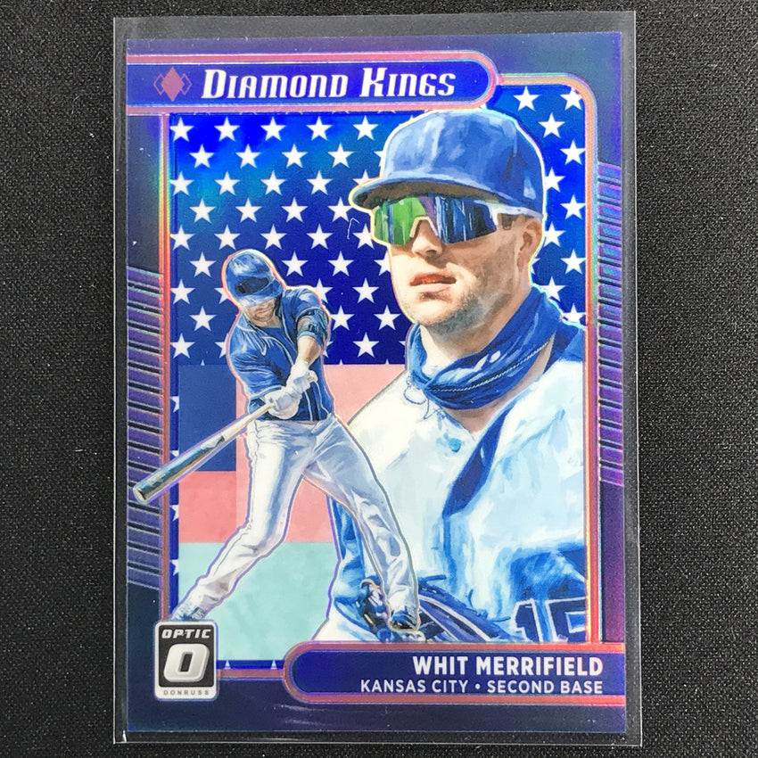 2021 Donruss Optic Whit Merrifield Diamond Kings Spirit Of 76 64/76
