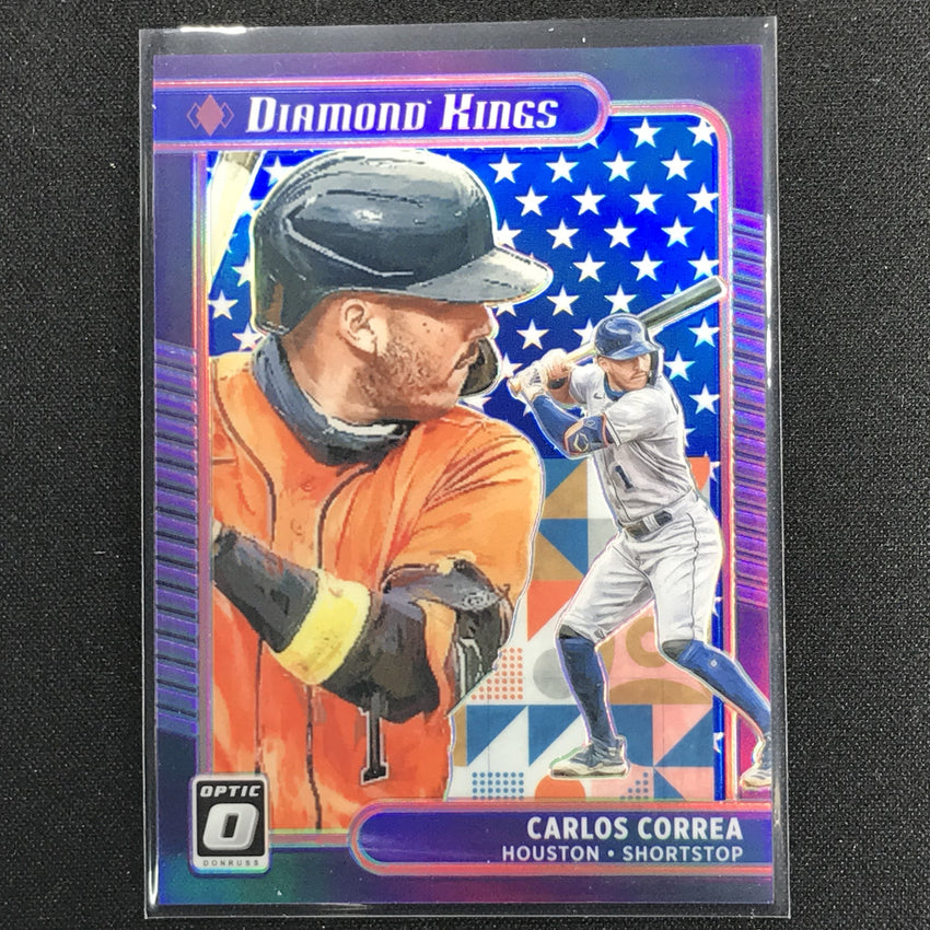 2021 Donruss Optic Carlos Correa Diamond Kings Spirit Of 76 1/76