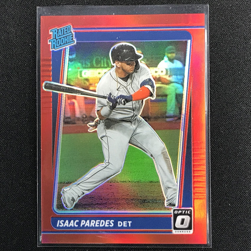 2021 Donruss Optic Isaac Paredes Rated Rookie Red 2/60