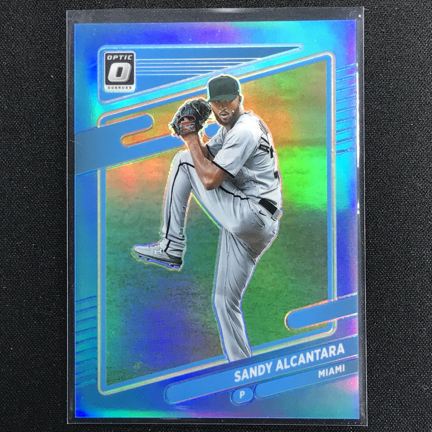 2021 Donruss Optic Sandy Alcantara Carolina Blue 46/50