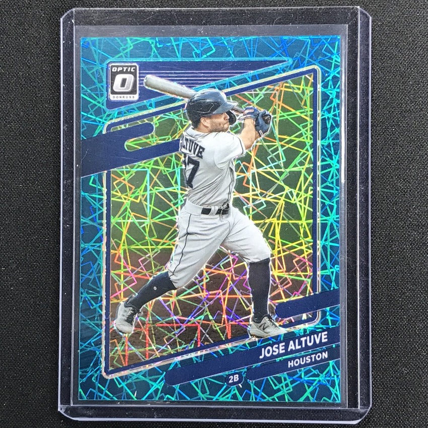 2021 Donruss Optic Jose Altuve Teal Velocity 16/35