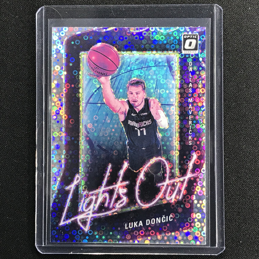 2020-21 Donruss Optic Luka Doncic Lights Out Fast Break Holo Silver No 10