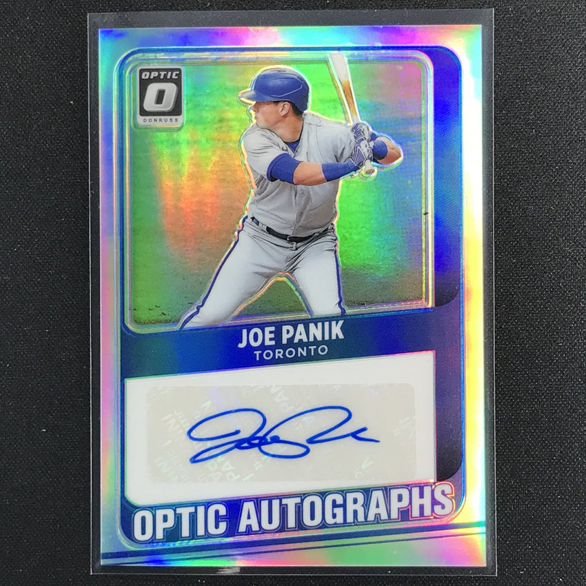 2021 Donruss Optic JOE PANIK Optic Autographs Holo Silver #JP