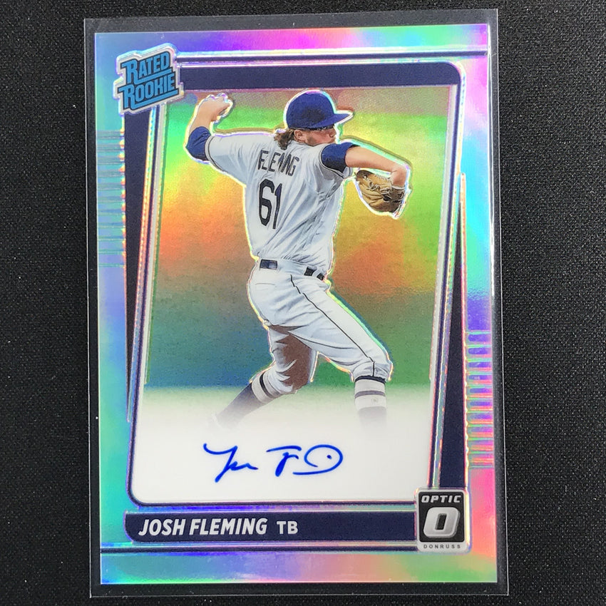 2021 Donruss Optic JOSH FLEMING Rated Rookie Signatures Auto Holo Silver #JF