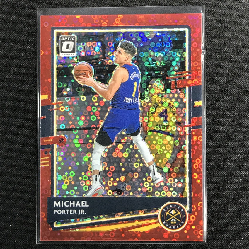 2020-21 Donruss Optic Michael Porter Jr. Fast Break Red Disco /85
