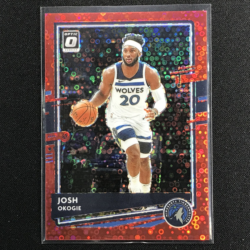 2020-21 Donruss Optic Josh Okogie Fast Break Red Disco /85