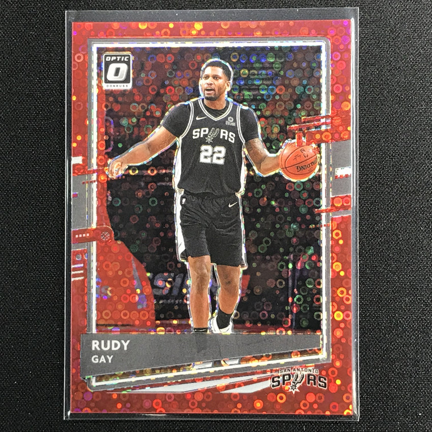 2020-21 Donruss Optic Rudy Gay Fast Break Red Disco /85