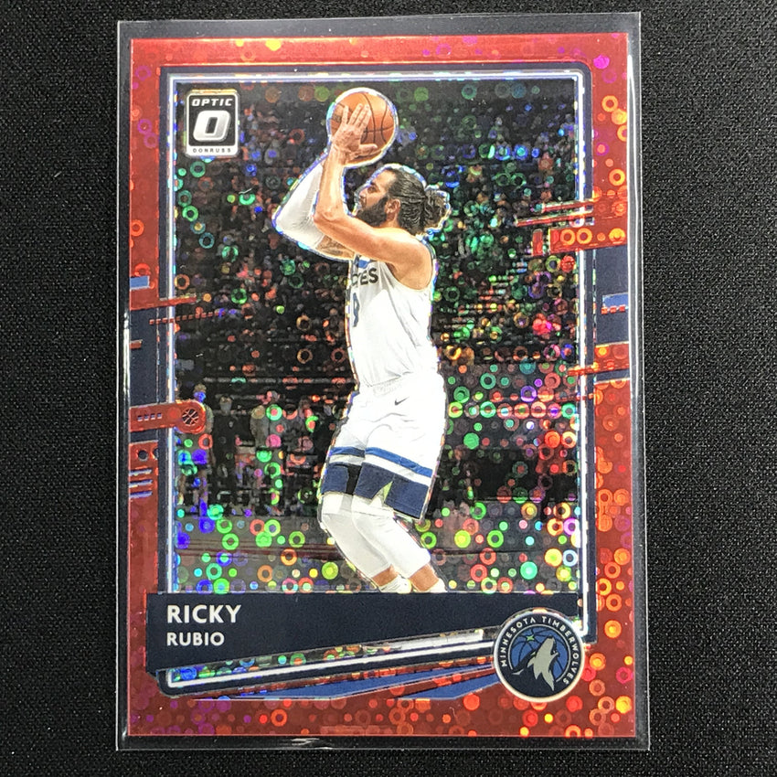 2020-21 Donruss Optic Ricky Rubio Fast Break Red Disco /85