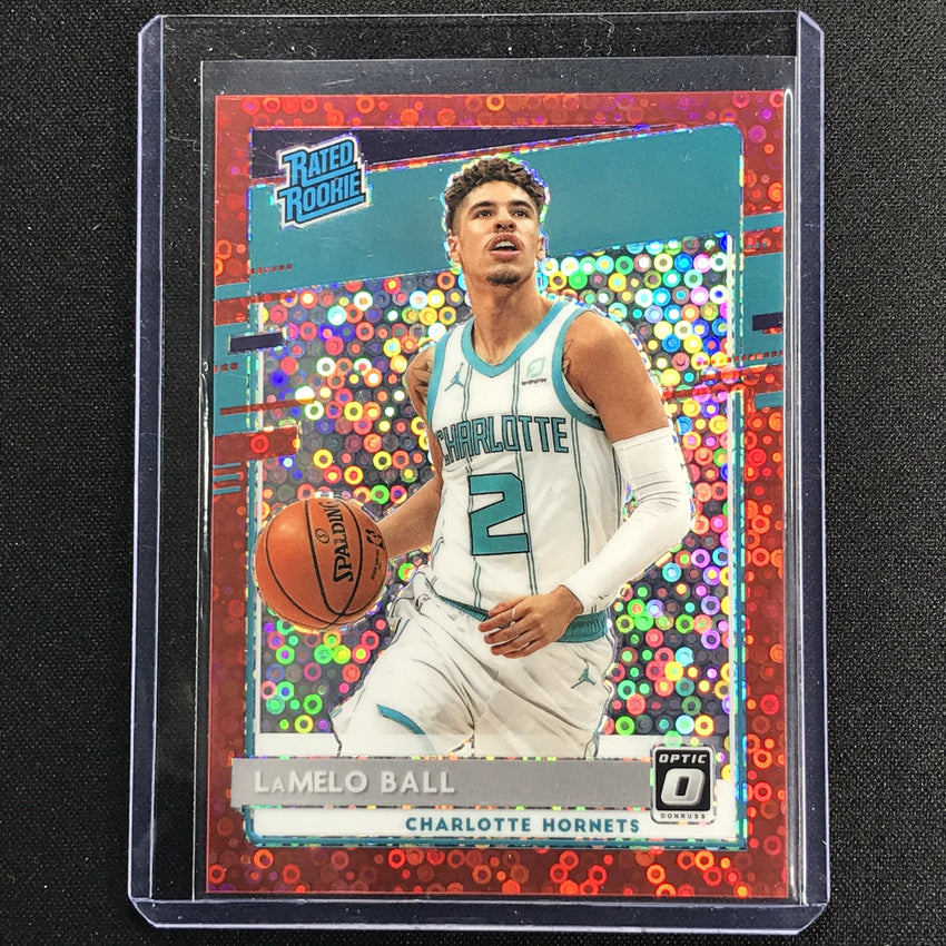 2020-21 Donruss Optic Lamelo Ball Rated Rookie Fast Break Red Disco 40/85