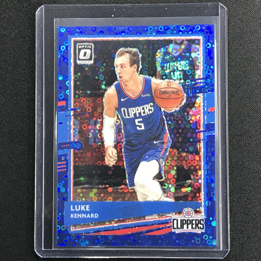 2020-21 Donruss Optic Luke Kennard Fast Break Blue Disco 10/50
