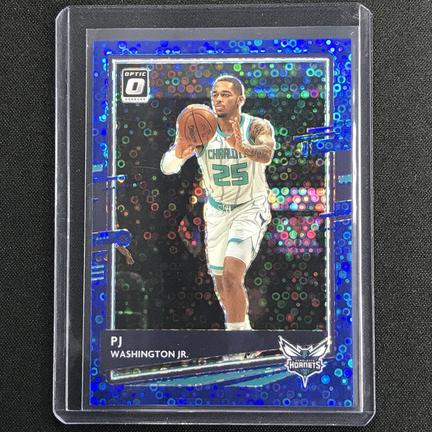 2020-21 Donruss Optic Pj Washington Jr. Fast Break Blue Disco 37/50