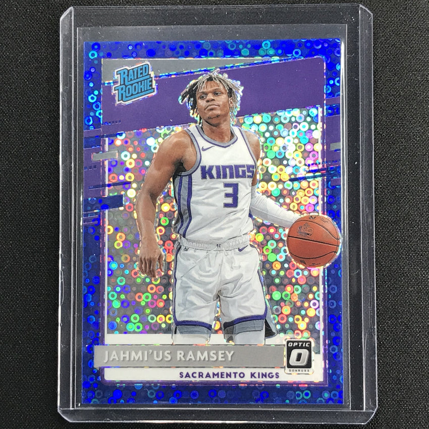 2020-21 Donruss Optic Jahmius Ramsey Rated Rookie Fast Break Blue Disco 34/50