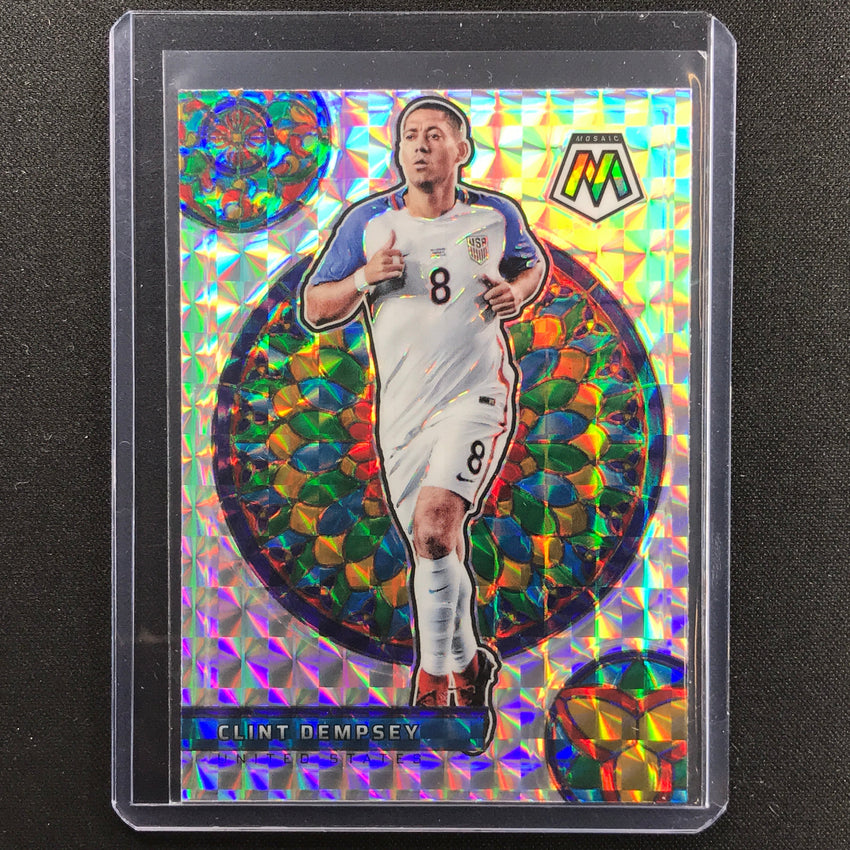 2021-22 Mosaic Fifa Road To World Cup Qatar Clint Dempsey Stained Glass Ssp No 42