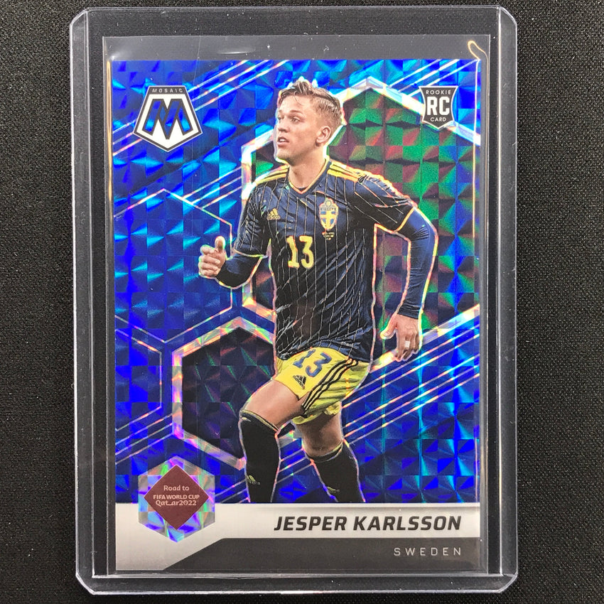 2021-22 Mosaic Fifa Road To World Cup Qatar Jesper Karlsson Rookie Blue 48/99