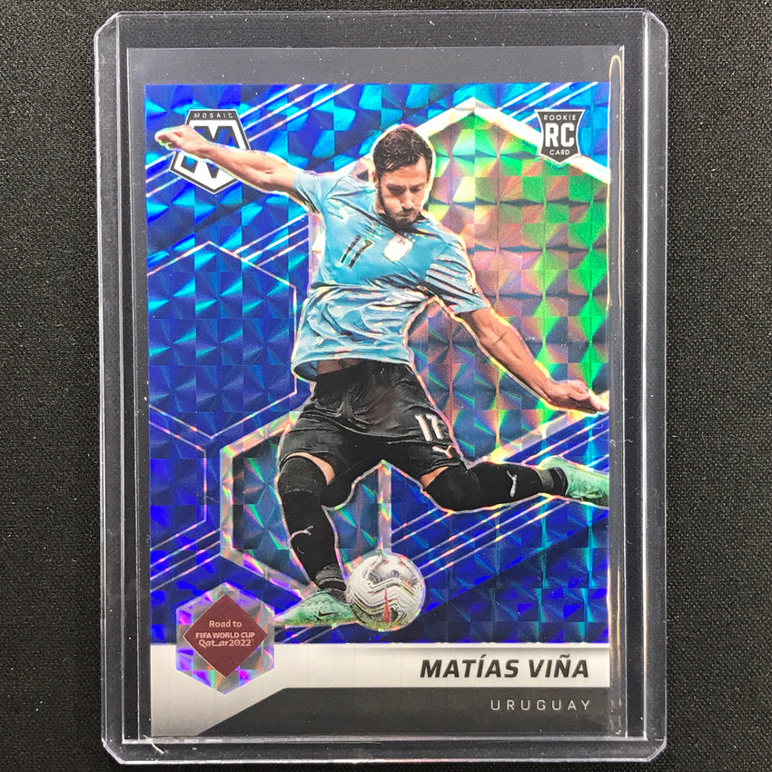 2021-22 Mosaic Fifa Road To World Cup Qatar Matias Vina Rookie Blue 63/99