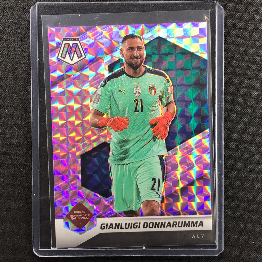 2021-22 Mosaic Fifa Road To World Cup Qatar Gianluigi Donnarumma Purple 14/49