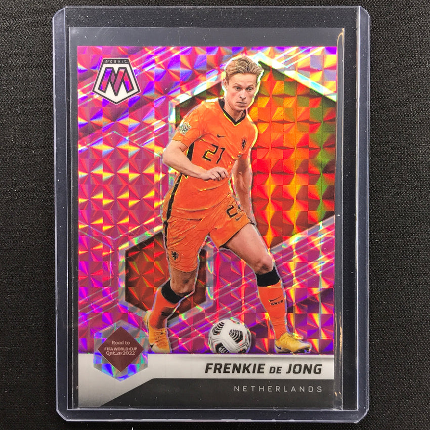 2021-22 Mosaic Fifa Road To World Cup Qatar Frenkie De Jong Pink 5/25