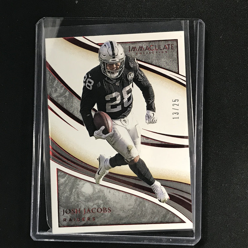2020 Immaculate JOSH JACOBS Red Base 13/25-Cherry Collectables