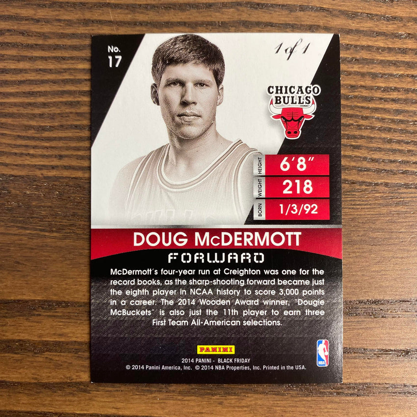 2015 Black Friday Doug Mcdermott Rookie Black 1/1