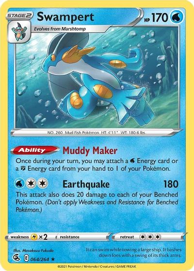 Swampert - 64/264 - Holo Rare