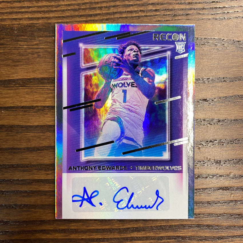 2020-21 Recon Anthony Edwards Rookie Recon Signatures Auto No Aed