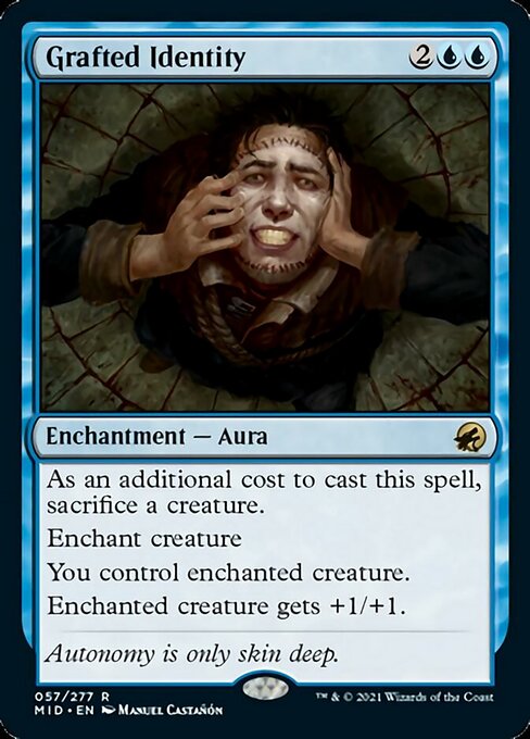 57Grafted Identity 57/277 Rare - Midnight Hunt
