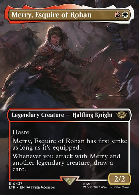BORDERLESS Merry, Esquire of Rohan #437  - Rare Lord of the Rings: Tales of Middle-Earth