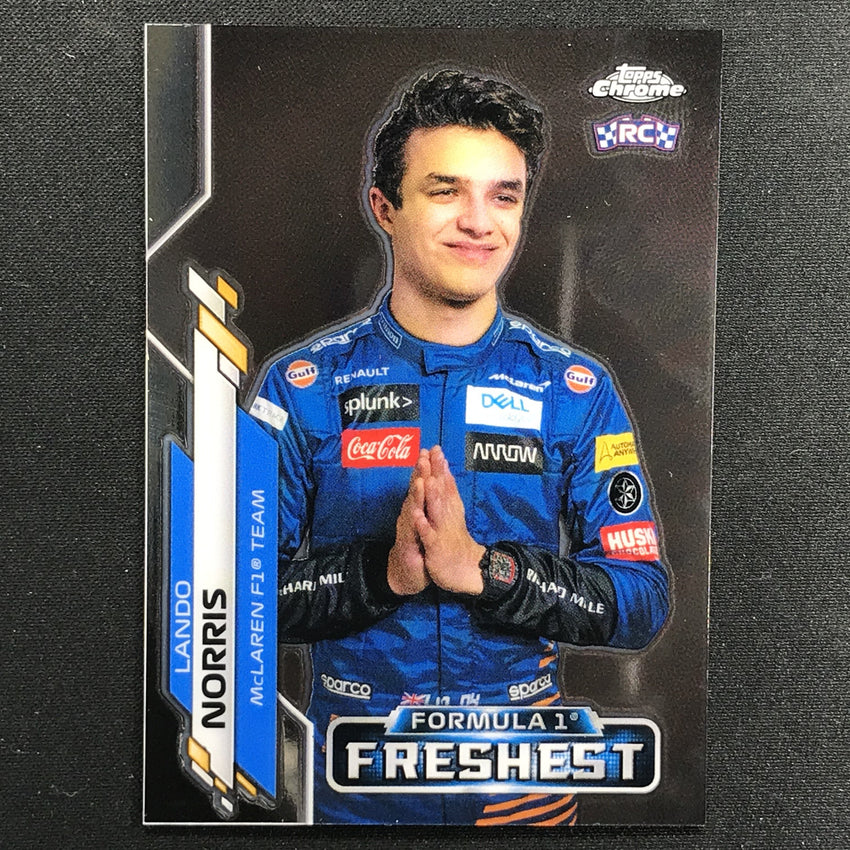 2020 Topps Chrome Lando Norris F1 Freshest Rookie Base No 199