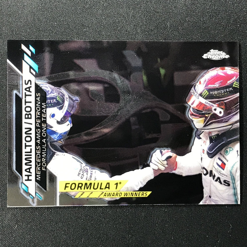 2020 Topps Chrome LEWIS HAMILTON VALTTERI BOTTAS Award Winners Base #196