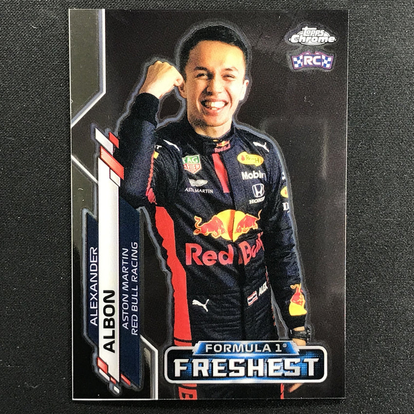 2020 Topps Chrome ALEXANDER ALBON F1 Freshest Rookie Base #198