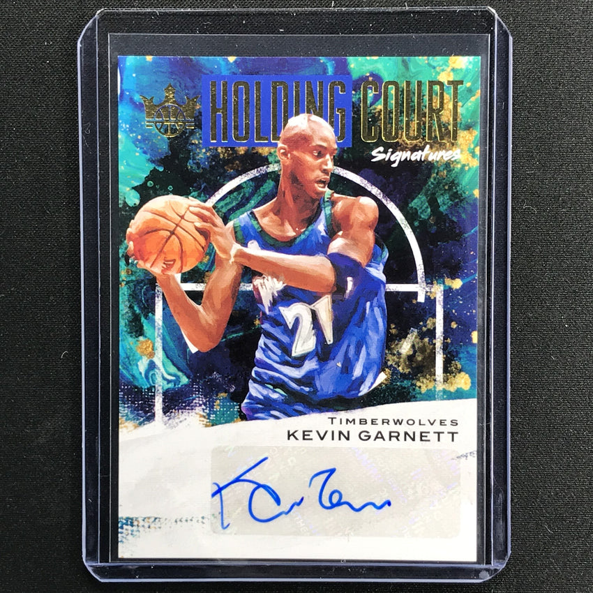 2020-21 Court Kings Kevin Garnett Holding Court Signatures Auto 71/99