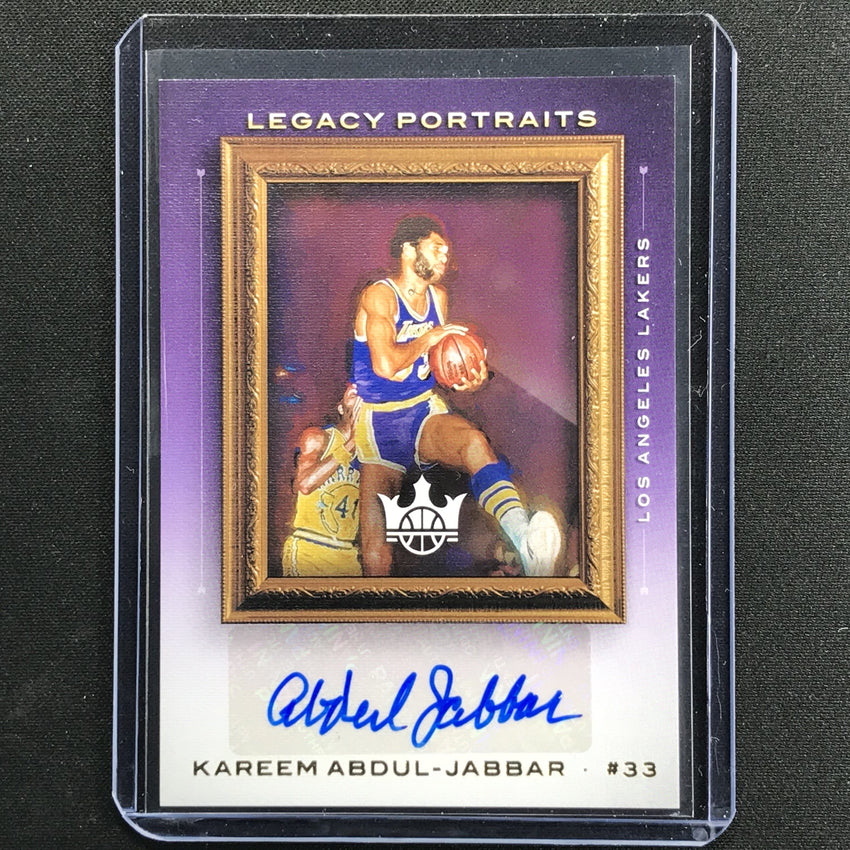 2020-21 Court Kings Kareem Abdul-jabbar Legacy Portraits Auto 15/49