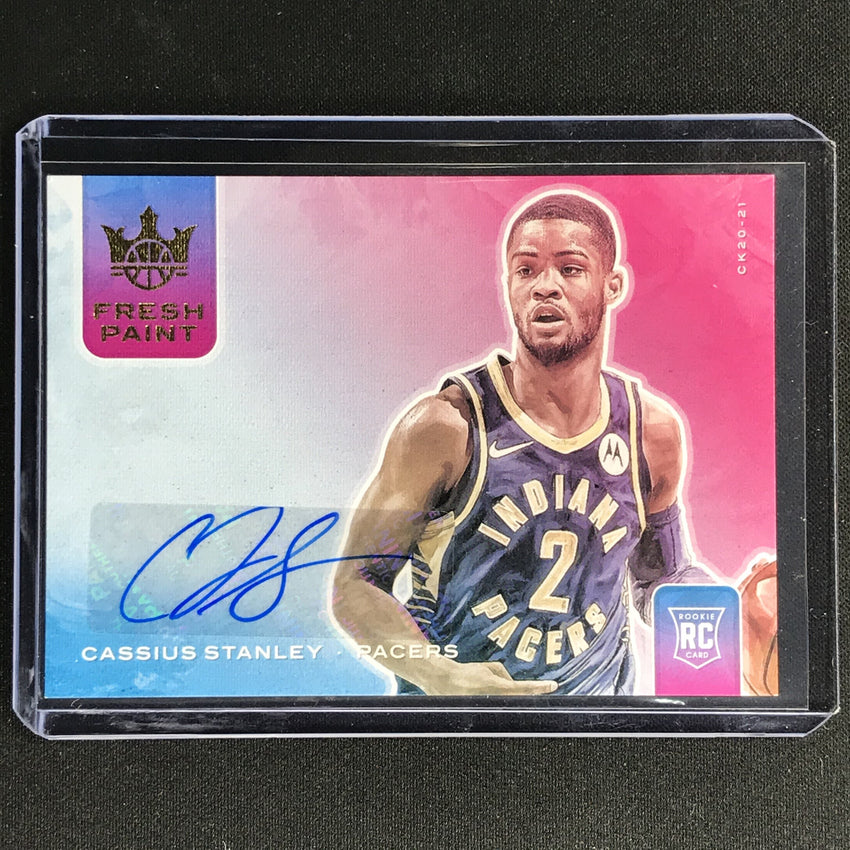 2020-21 Court Kings Cassius Stanley Fresh Paint Rookie Auto 138/149