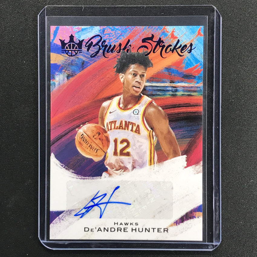 2020-21 Court Kings Deandre Hunter Brush Strokes Auto Sapphire 18/25
