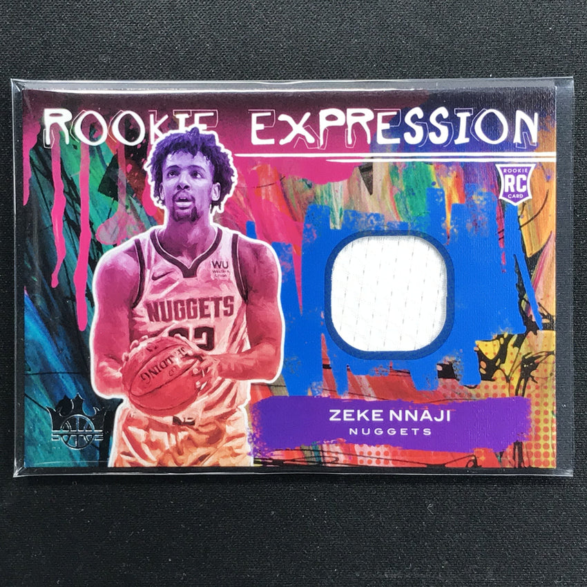 2020-21 Court Kings Zeke Nnaji Rookie Expression Jersey No Zek A