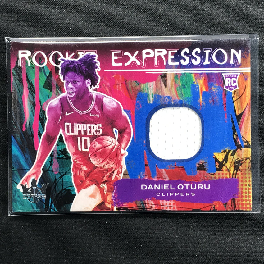 2020-21 Court Kings Daniel Oturu Rookie Expression Jersey No Dot A