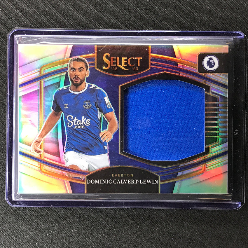 2022-23 Select Epl Dominic Calvert-lewin Jumbo Swatches Relic Silver Prizm No Dcl