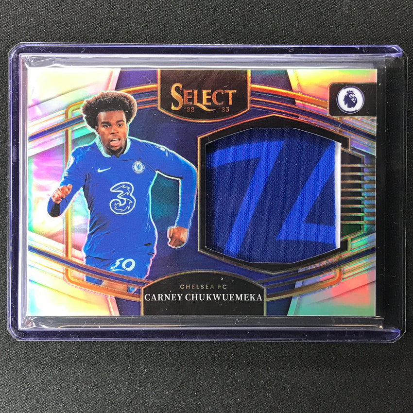 2022-23 Select Epl Carney Chukwuemeka Jumbo Swatches Relic Silver Prizm No Ccu