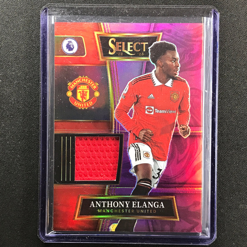 2022-23 Select Epl Anthony Elanga Select Swatches Relic Purple 44/49