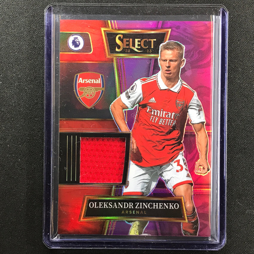 2022-23 Select Epl Oleksandr Zinchenko Select Swatches Relic Purple 31/49