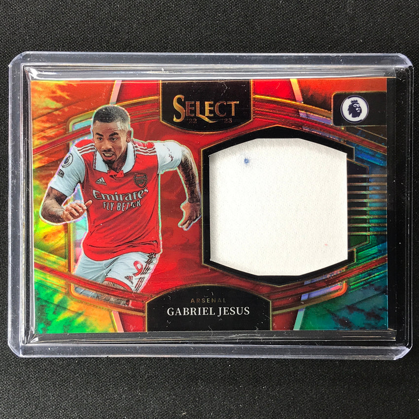 2022-23 Select Epl Gabriel Jesus Jumbo Swatches Relic Tie-dye 25/25