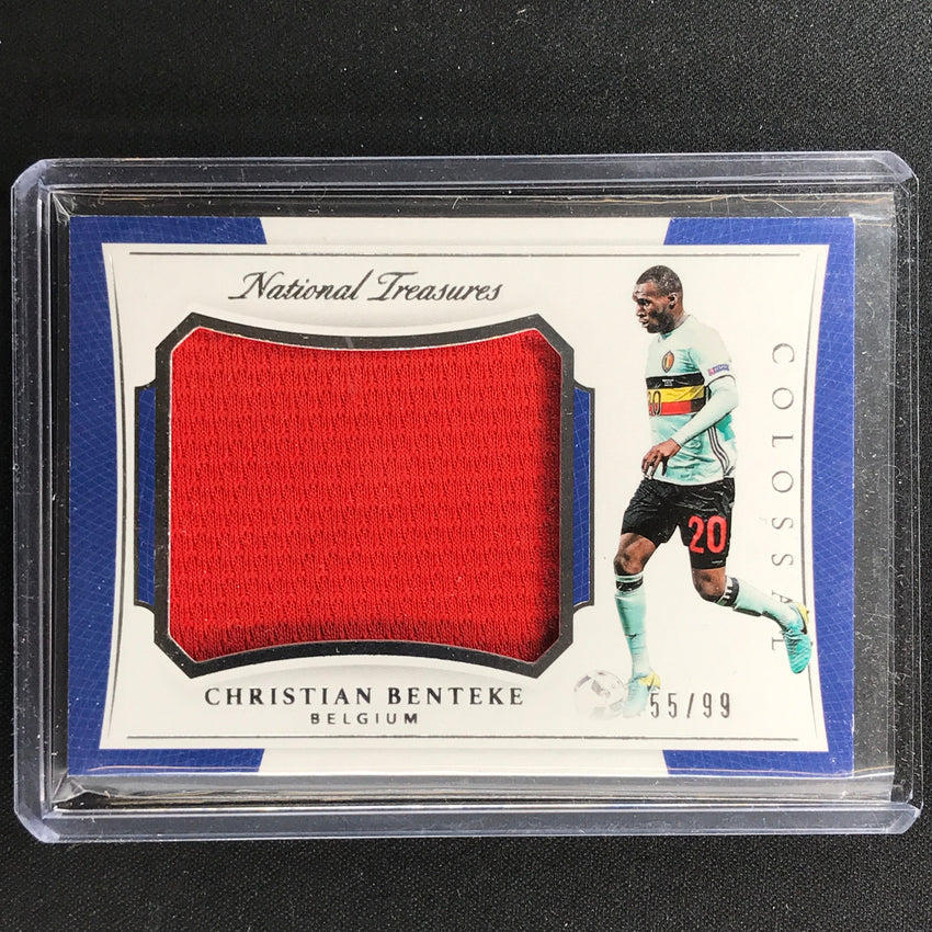 2018 National Treasures Christian Benteke Colossal Materials Relic 55/99