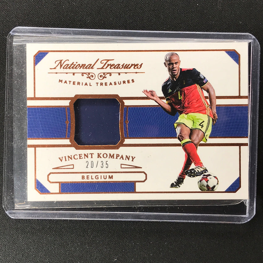 2018 National Treasures Vincent Kompany Material Treasures Relic Bronze 20/35