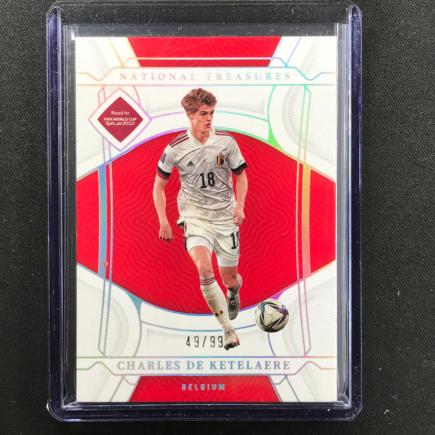 2022 National Treasures World Cup Qatar Charles De Ketelaere Base 49/99