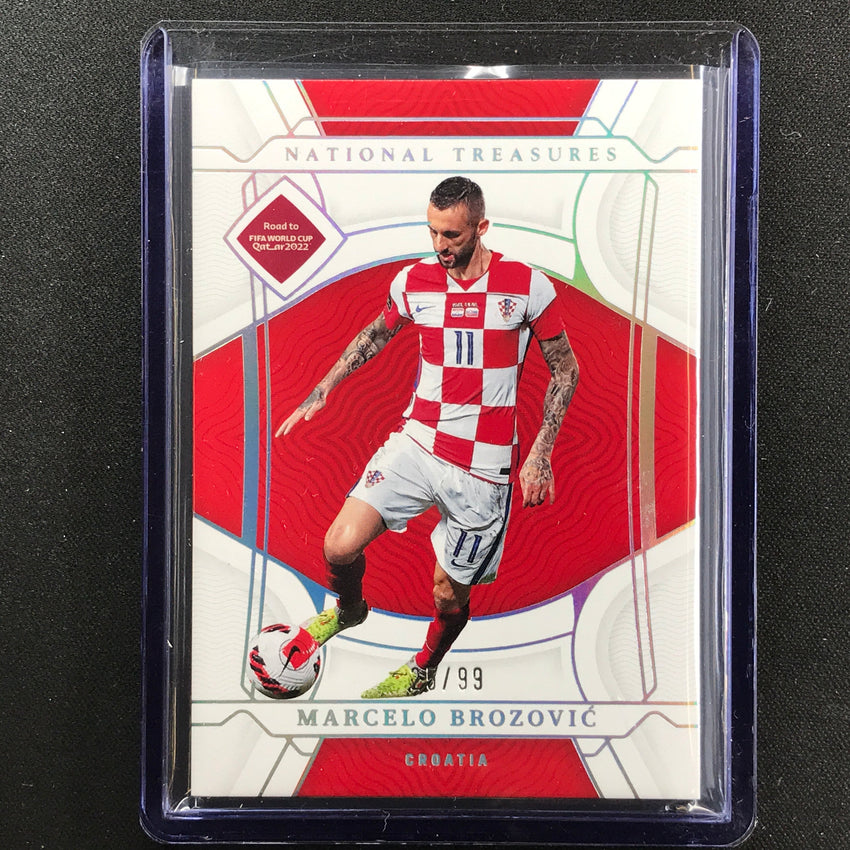 2022 National Treasures World Cup Qatar Marcelo Brozovic Base 25/99
