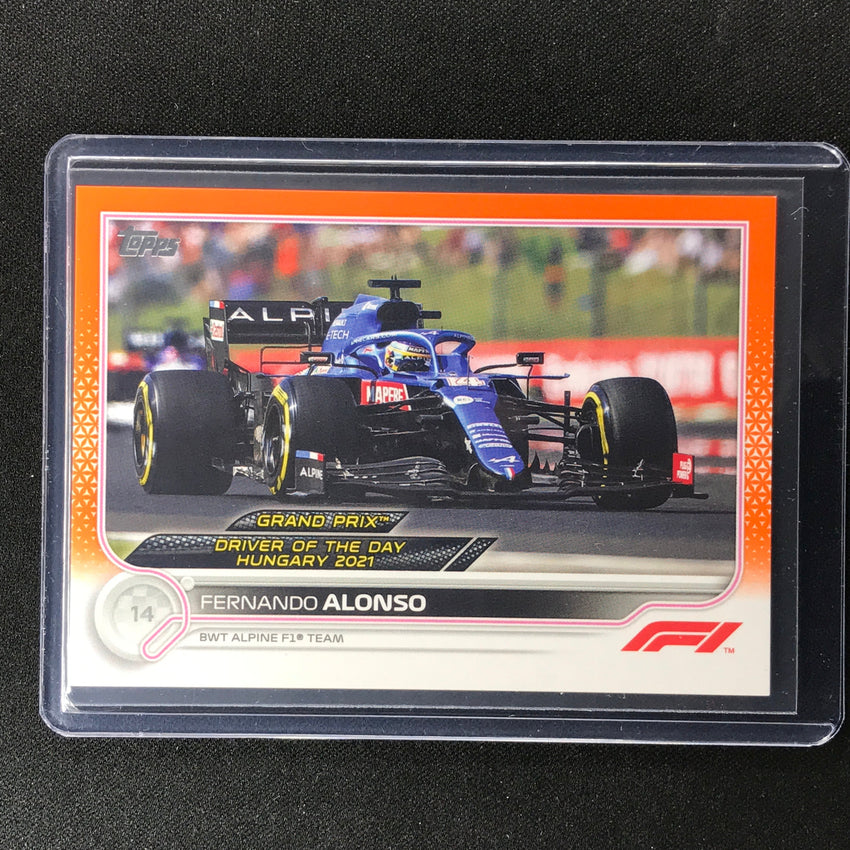 2022 Topps Flagship F1 FERNANDO ALONSO Grand Prix Winners Orange 22/25 #183