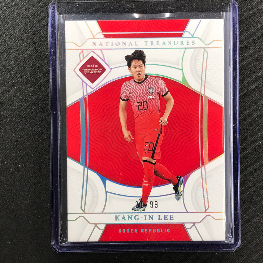 2022 National Treasures World Cup Qatar Kang-in Lee Base 30/99