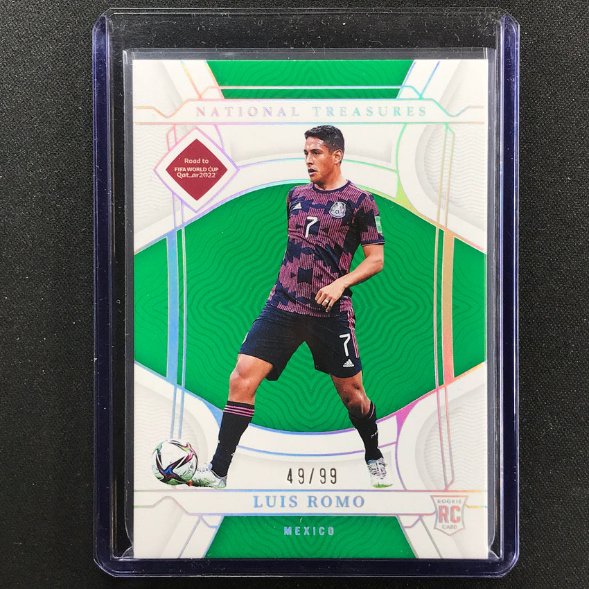 2022 National Treasures World Cup Qatar Luis Romo Rookie Base 49/99